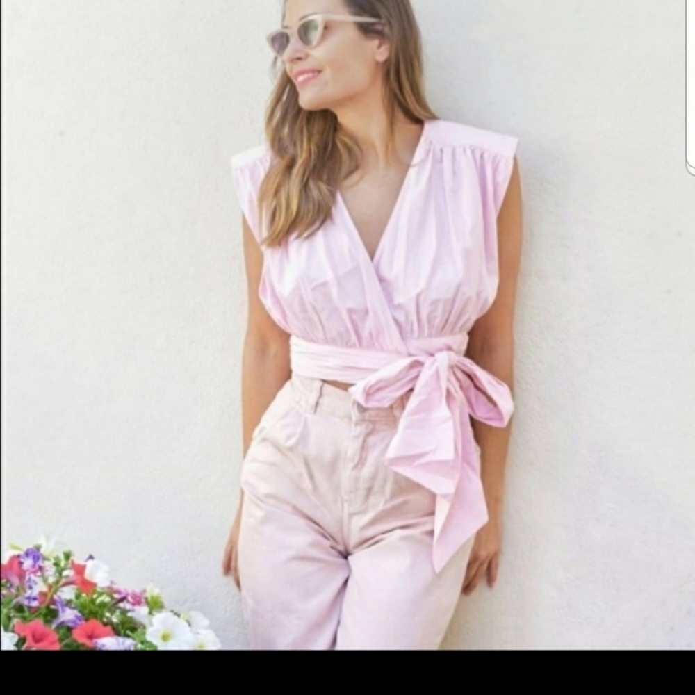 Zara bloggers favorite wrap top